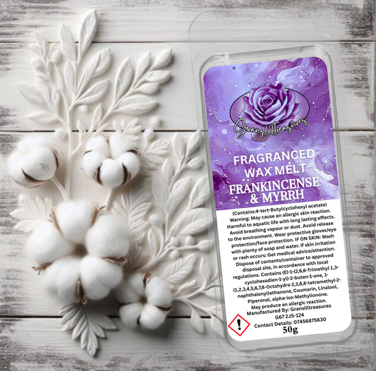 Frankincense & Myrrh Wax Melt 50g