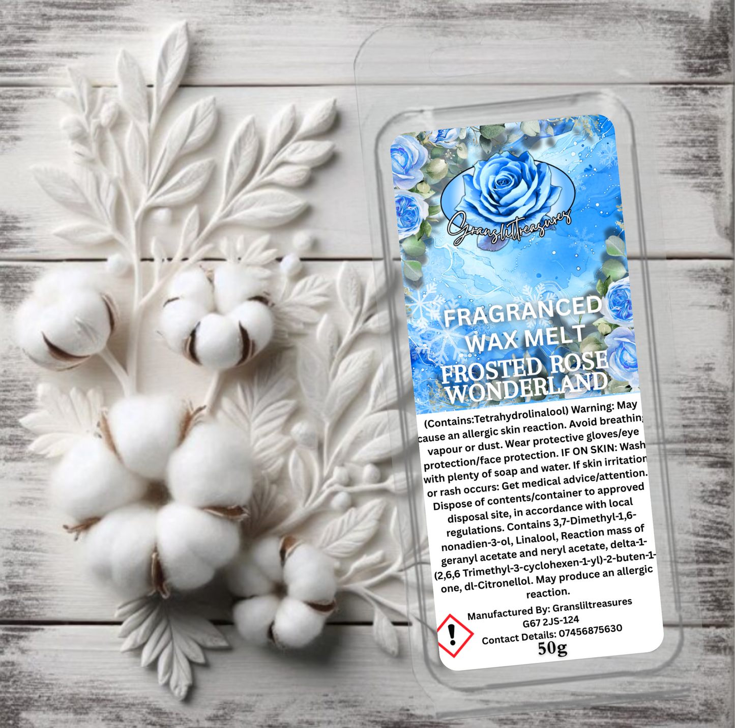 Frosted Rose Wonderland Wax Melt 50g