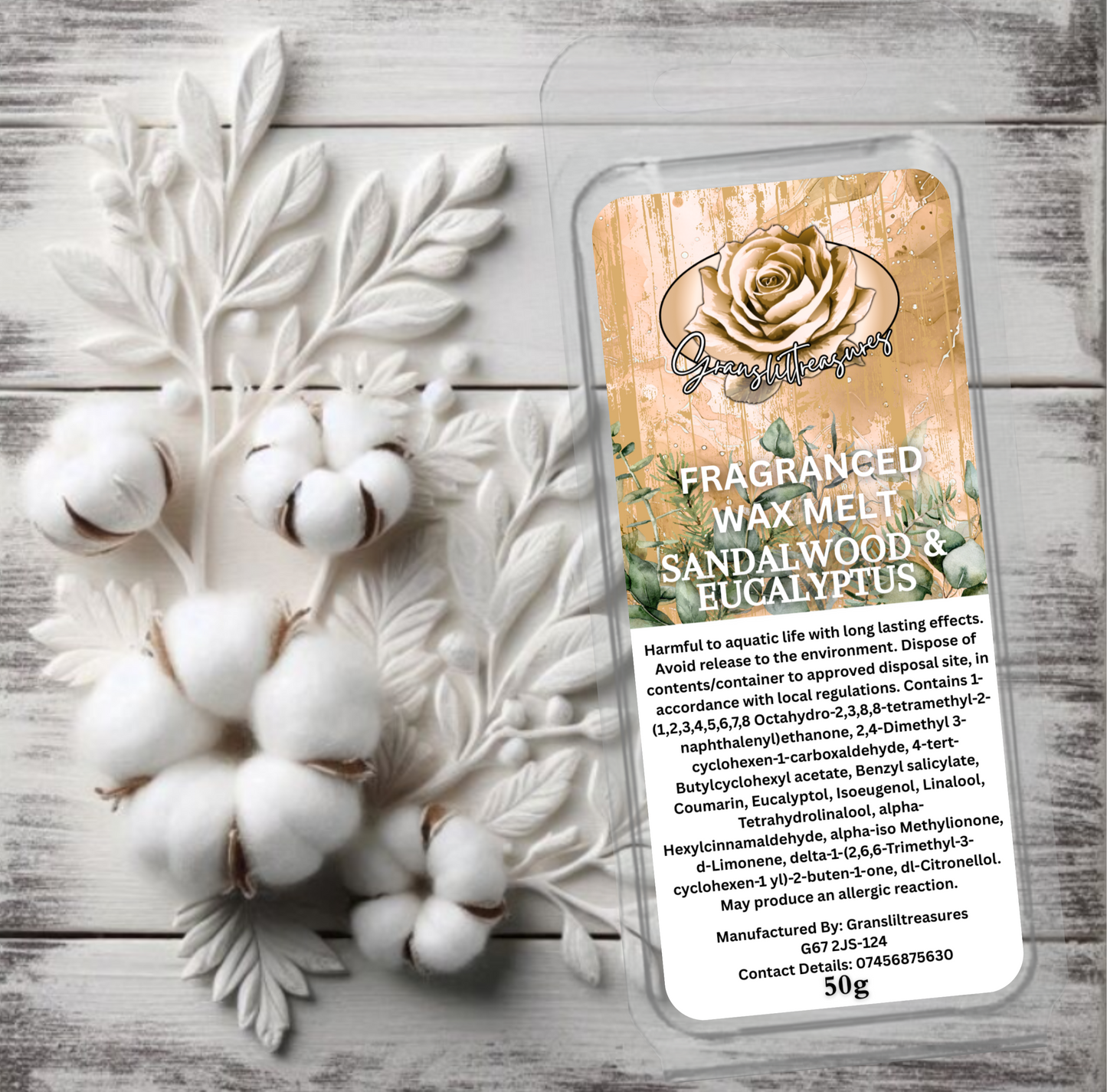 Sandalwood & Eucalyptus Wax Melt 50g
