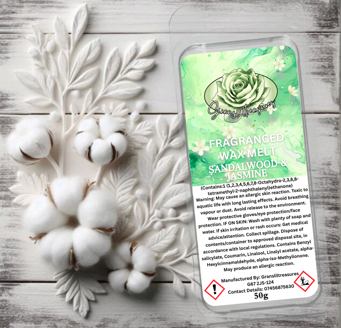 Sandalwood & Jasmine Wax Melt 50g