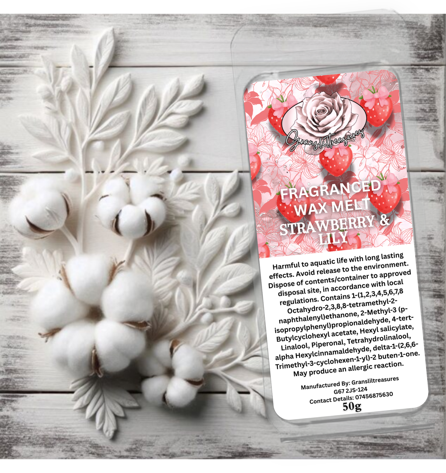 Strawberry & Lily Wax Melt 50g