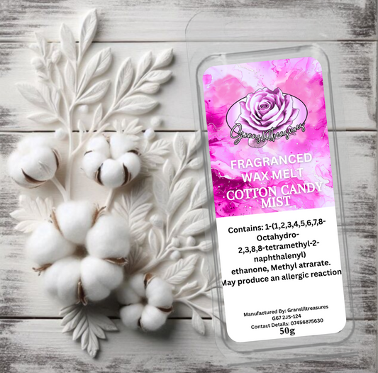 Cotton Candy Mist  Wax Melt 50g