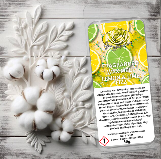 Lemon & Lime Fizz Wax Melt 50g