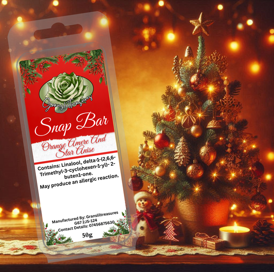 Orange Amere And Star Anise Christmas Wax Melt 50g