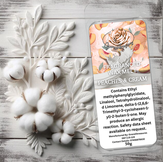 Peaches & Cream Wax Melt 50g
