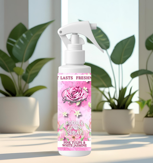 Pink Tulips & White Jasmine Room/Linen Spray 100ml