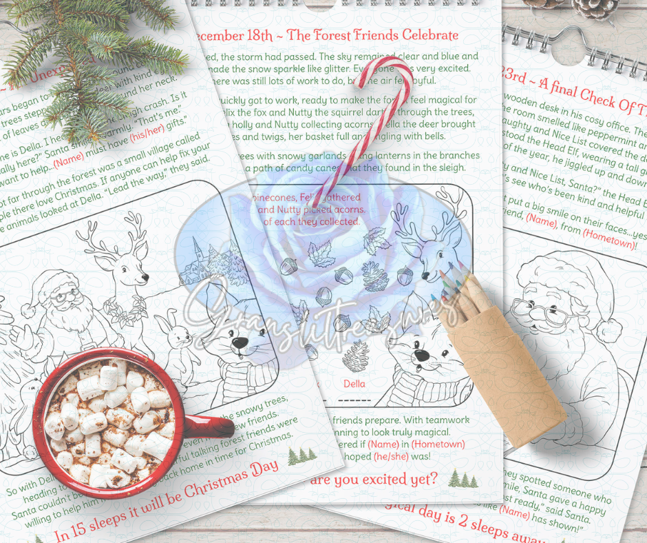 Santa's Forest Friends Christmas Countdown