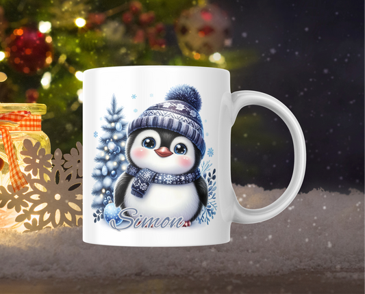 Sublimation Penguin Christmas Mug 11oz