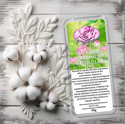 Waterlily & Lime Wax Melt 50g